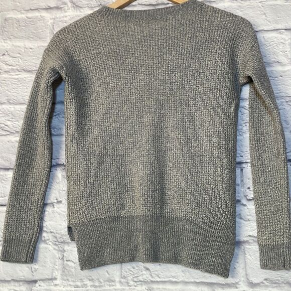 WILFRED Free Aritzia 100% Wool From Italy Crew Neck High-Low Sweater Size XXS - Picture 6 of 10